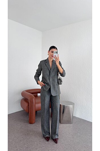 HAZELANNA Premium Gray Suit