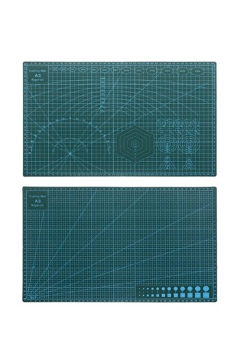 Bigstren A3 cutting mat, multifunctional cutting board, cutting mat, 2 graduated sides