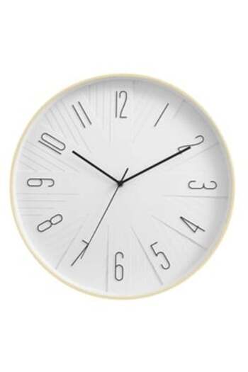MAPLE LEAF Home Rad Wall Clock, 40 cm, Cream