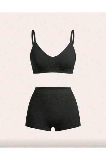İltena 2 Piece Women's Sports Bra and Shorts Set