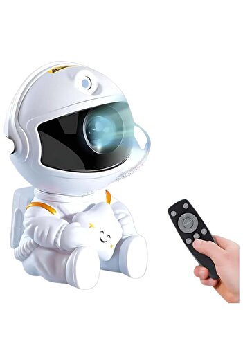 StartONTeam Mini Astronaut Star and Galaxy Projector, LED Constellation Night Light, Timer and Remote Control
