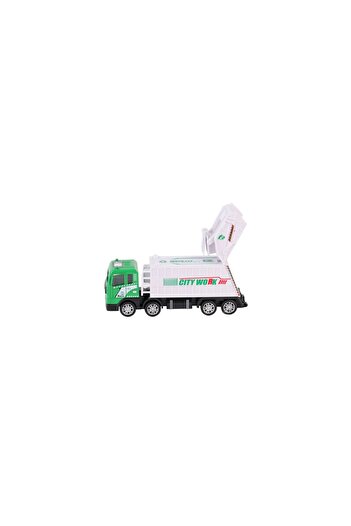 BYCEGU 02182 SÜERTMELİ METAL OYUNCAK ÇÖP KAMYONLARI 19 CMBİR ADETTİR