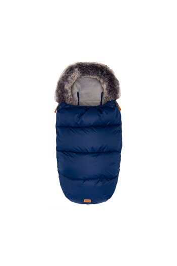Fillikid Winter bag with removable fur collar, for stroller, Navy, 100x50 cm,