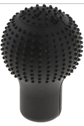 Buççin Gear Shift Knob Round Silicone Protective Case for Car Black Black 1 Year Silicone Cn