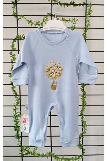 Ersel Erselbaby Baby Cotton Balloon Print Romper - Long Sleeve and Comfortable