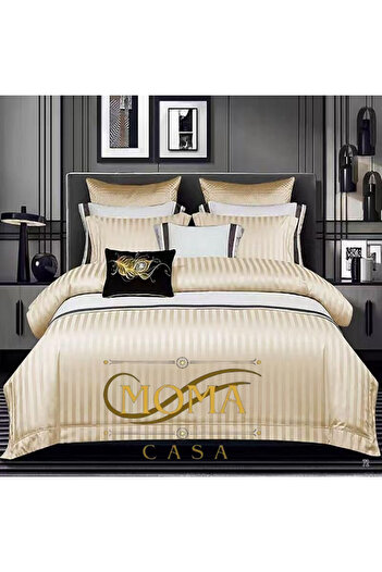 moma casa Bed linen, Damask, 6 pieces, 2 persons, 230x250cm