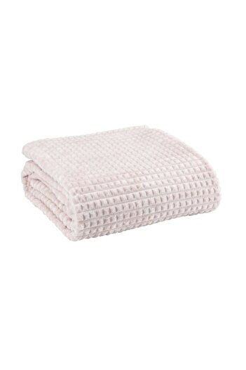 DavidaHome Lightweight, soft and warm fleece blanket, 140x200 cm, beige