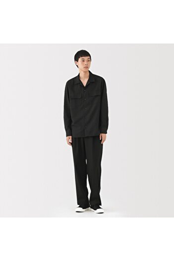 Muji Breathable Stretch Seersucker Shirt Jacket