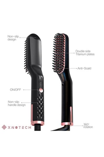 XNOTECH Multifunctional Electric Brush 3 in 1, Ionization Technology, Drying and Styling, Adjustable