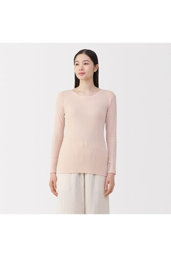 Muji Warm Cotton Long Sleeve T-Shirt