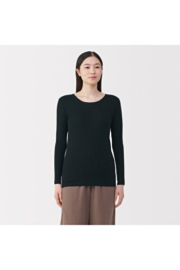 Muji Warm Cotton Long Sleeve T-Shirt