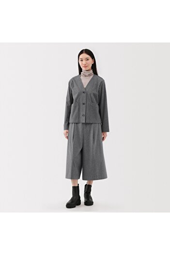 Muji Stretch Brushed Cardigan