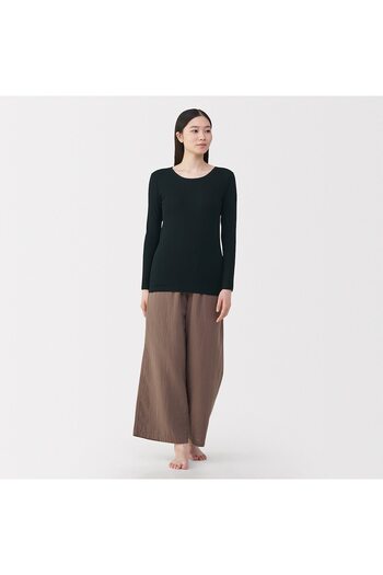 Muji Warm Cotton Long Sleeve T-Shirt