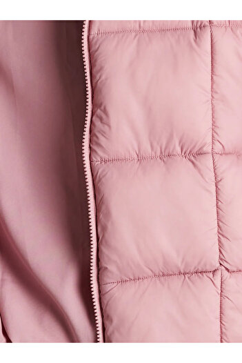 LC Waikiki Lcw Kids Lilac Hooded Inflatable Coat for Girls