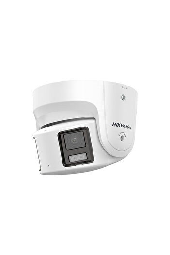Hikvision ColorVu - Cameră IP 4K, Vizualizare panoramică 180gr., Lățime de bandă 30m, Audio - DS-2CD2387G2P-LSU-SL-4mm