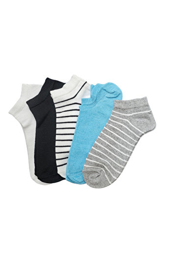 MAB 5-Pack of Multi-Colored Cotton Socks