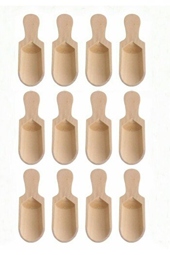 Buççin 12 Pieces Mini Shovel Spice Spoon 12-Person Knife Set Steel 12 Brown Tr 1 Year