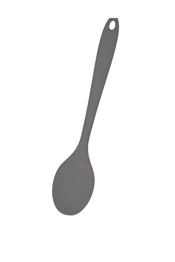 Buççin Silicone Kitchen Spoon 28 Cm, Hard Tip, High Heat Resistant, Fireproof & Non-Stick Spoon Set for 1 Person
