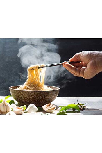 Buççin Chinese Chopsticks Chopsticks (10 Pairs) 20 Pieces Original Bamboo Bamboo Chopsticks Knife Set for 1 Person