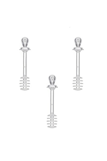 Buççin Crystal Honey & Jam Spoon Gilding Honey Spoon Breakfast Presentation Spoon Breakfast Serving Spoon 3 Pieces