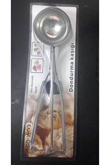 Buççin Stainless Steel Ice Cream Scoop Halva Spoon 6 cm 1-Person Knife Set Steel 1 Gray Cn 1 Year Yes