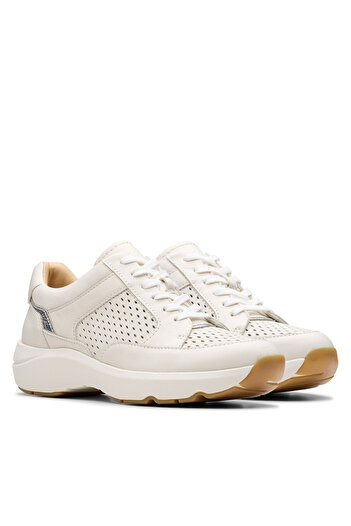 CLARKS Γυναικεία Αθλητικά Παπούτσια Λευκά CLARKS-26181361 554 OFF WHITE COMBI
