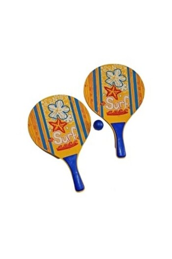 HAYAT STORE Art Grbz Beach Ball Wooden Racket - 3394 - Yellow Lab