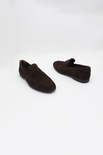 ENDİCAN 829 101 Genuine Leather Men's Classic Shoes Brown Suet