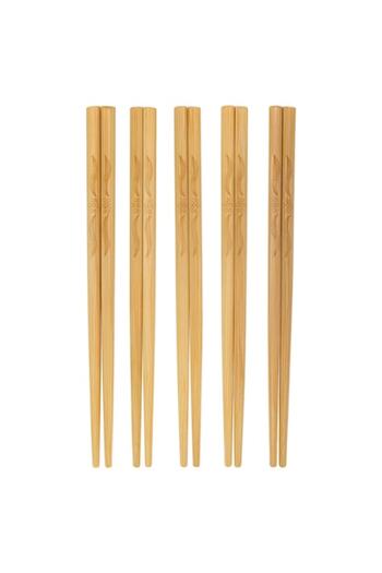 OEM Set 10 pairs of bamboo chopsticks, handmade, reusable, 27 cm,
