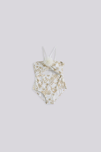 Tyess Girl Patterned Swimsuit