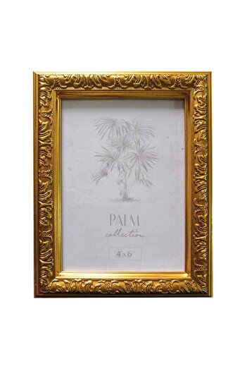 MAPLE LEAF PVC Photo Frame Gold 4x6 inch