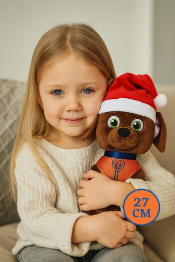 TOYFEST Paw Patrol Christmas Series Zuma 27 cm Plush Toy Hero Dog