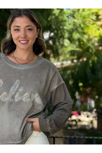 Punta Otantik Nc58939 Italian Believe Stone Sweatshirt Mink