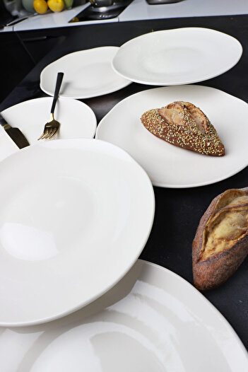 Bev Kitchen Seashell 6-Piece Porcelain 23 cm Serving Plate
