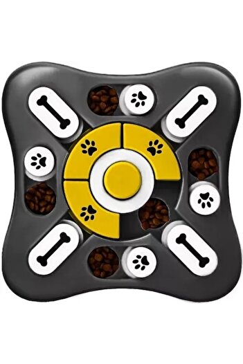 SMARTECH Interactive Dog Toy for Slow Feeding, Black