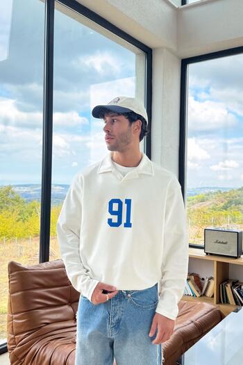 Flaw Wear Ninety One Printed Sweatshirt