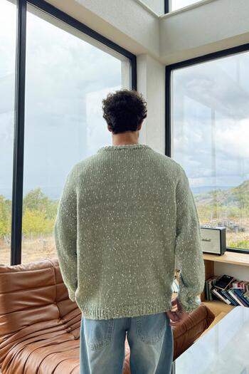 Flaw Wear Color Transition Knitwear Sweater
