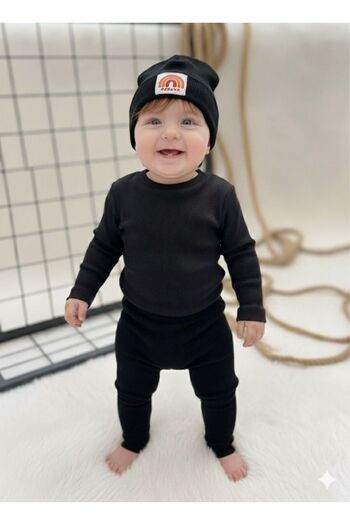 BAHNUR Baby Children Bereli Bottom Top Unisex Set Set Nursery Tracksuit Set Flexible