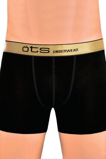 Öts Men's Boxer Briefs with Elastic Waistband Detail (96% Cotton - 4% Elastane)