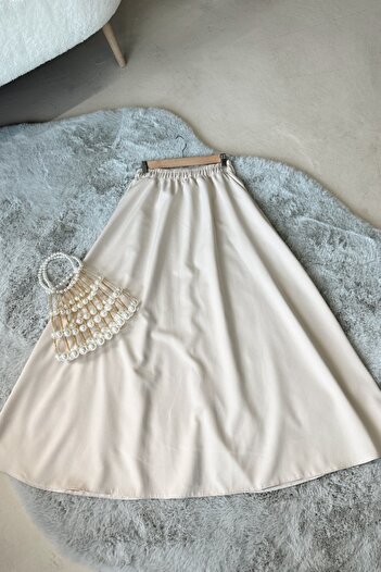 Poliyance Roys Beige Long Skirt