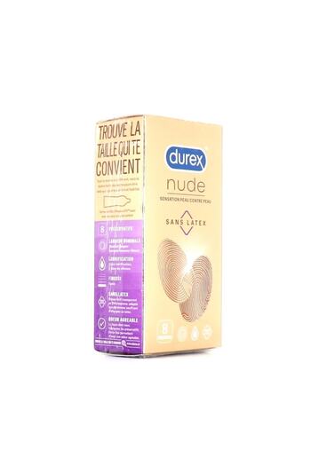 Durex Nude Latex-Free Condoms, 8 Pieces