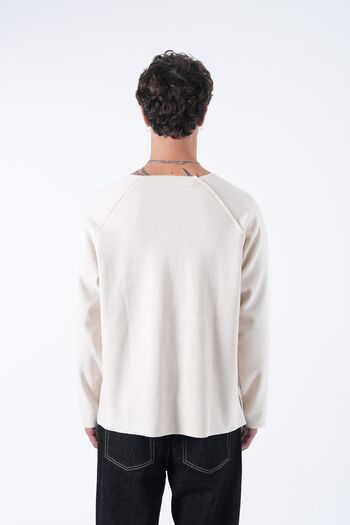 TÜZeMEN Dirty Stitched Washable Oversize Sweatshirt