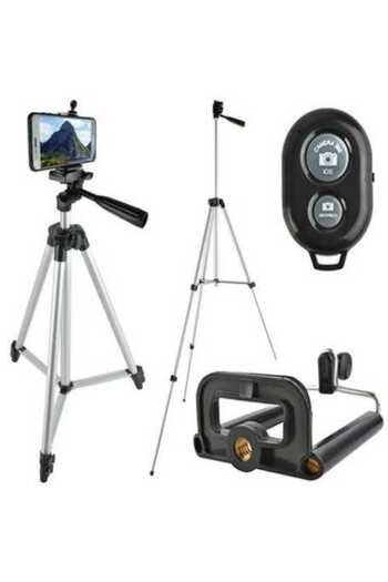 OEM Adjustable Tripod Stand (45-133 cm) for Phone with Bluetooth Remote