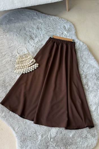 Poliyance Roys Brown Long Skirt