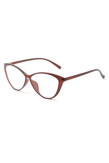 TomyHelf Brown Frame Cat Eye Design Glasses