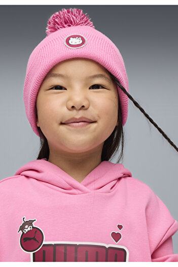 Puma Dětská čepice s bambulkami HELLO KITTY AND FRIENDS