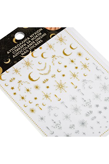 OEM Autocolante Luna & Stele Argintii Aurii pentru Unghii