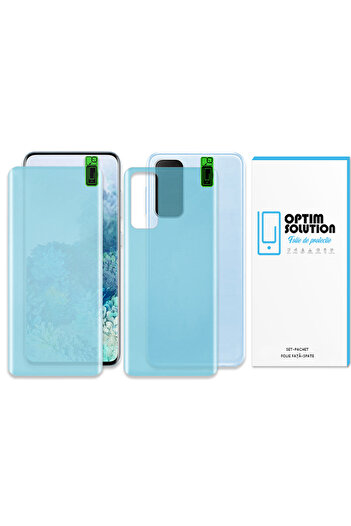 Optim Solution Front + Back Film Set for Vivo Y36, Silicone Hydrogel, Clear