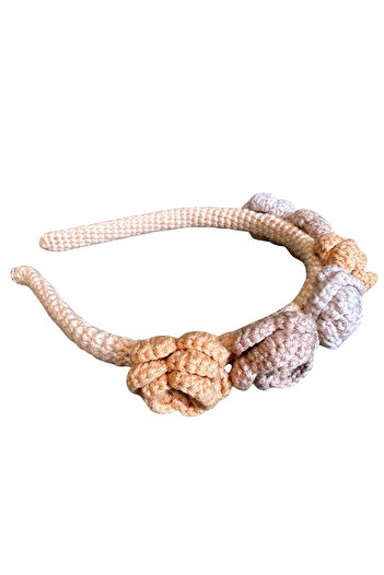 Uretti - Irem 3914 2901 Handmade Rose Design Hair Accessory / Crown for Girls