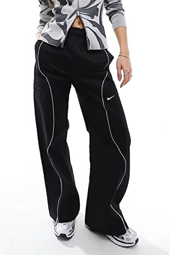 Nike Sportswear High Rise Cotton Pant Women's High Waist Sweatpants Black